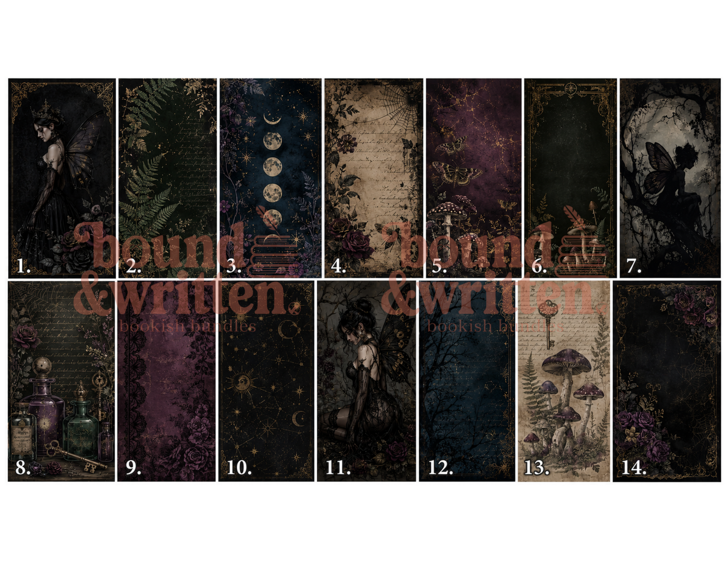 Gothic Fairies Themed Paper Pack