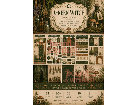 Witchy Themed Paper Collection B