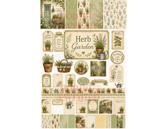 Herb Garden Themed Paper Pack