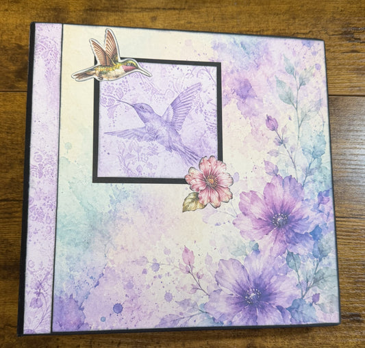 Hummingbirds Handmade Mini Album