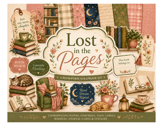 Lost in the Pages Themed Paper Pack