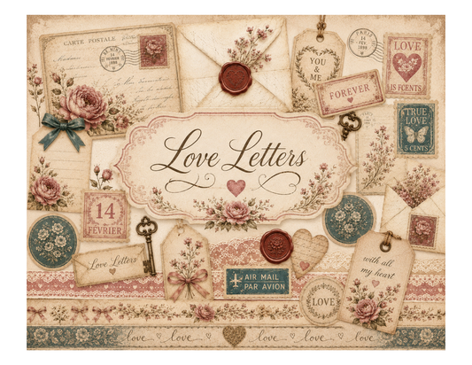 Love Letters Themed Paper Pack