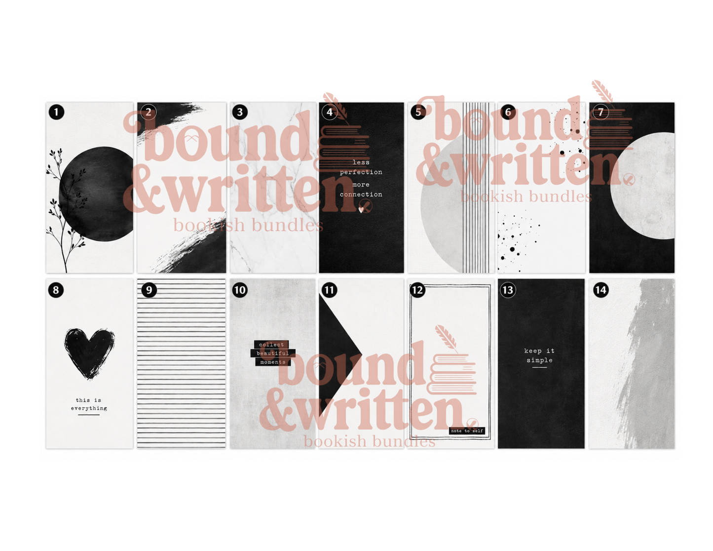 Modern Minimalist Themed Paper Pack
