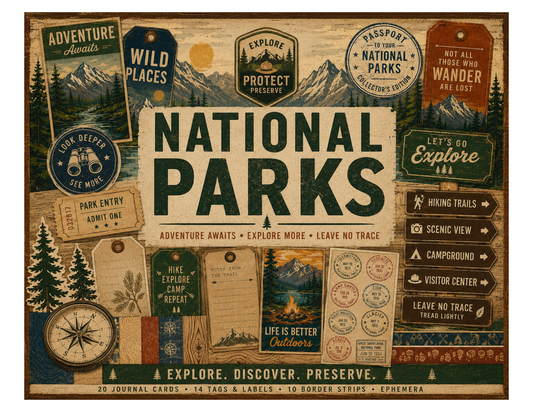 National Parks Themed Paper Pack
