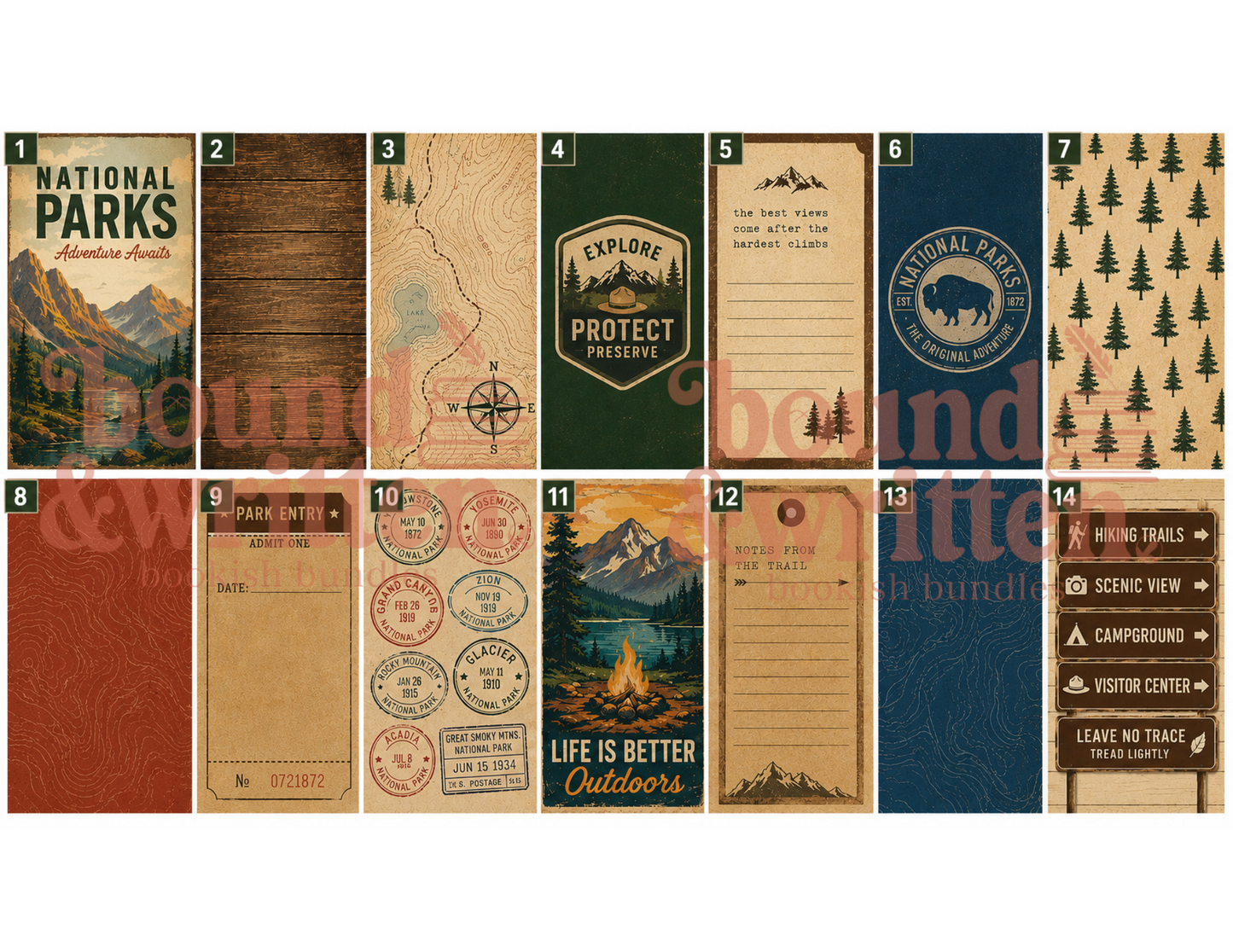 National Parks Themed Paper Pack