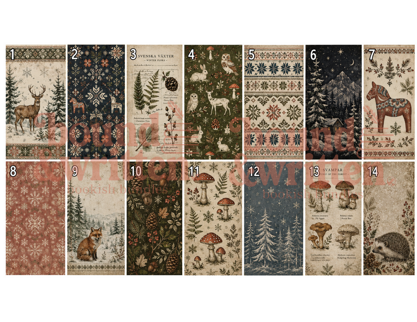 Nordic Winter Themed Paper Pack