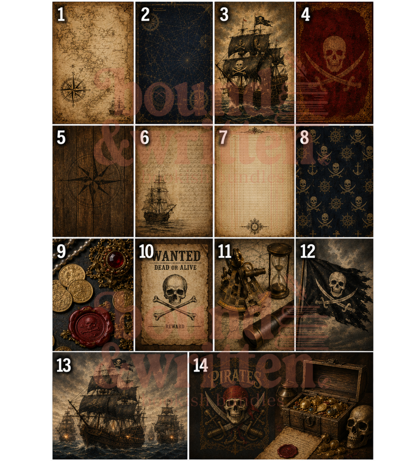 Treasures of the Black Tide Themed Paper Pack