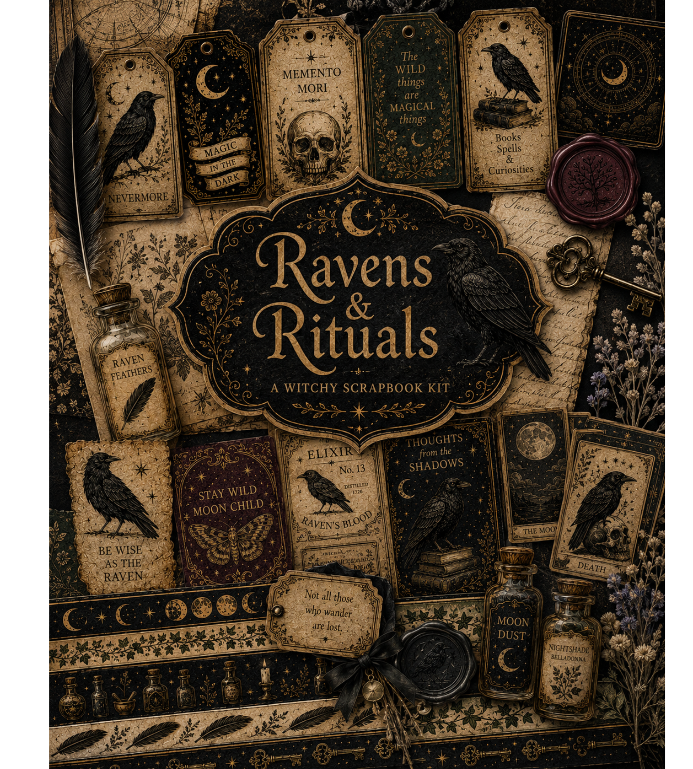 Witchy Themed Paper Collection A