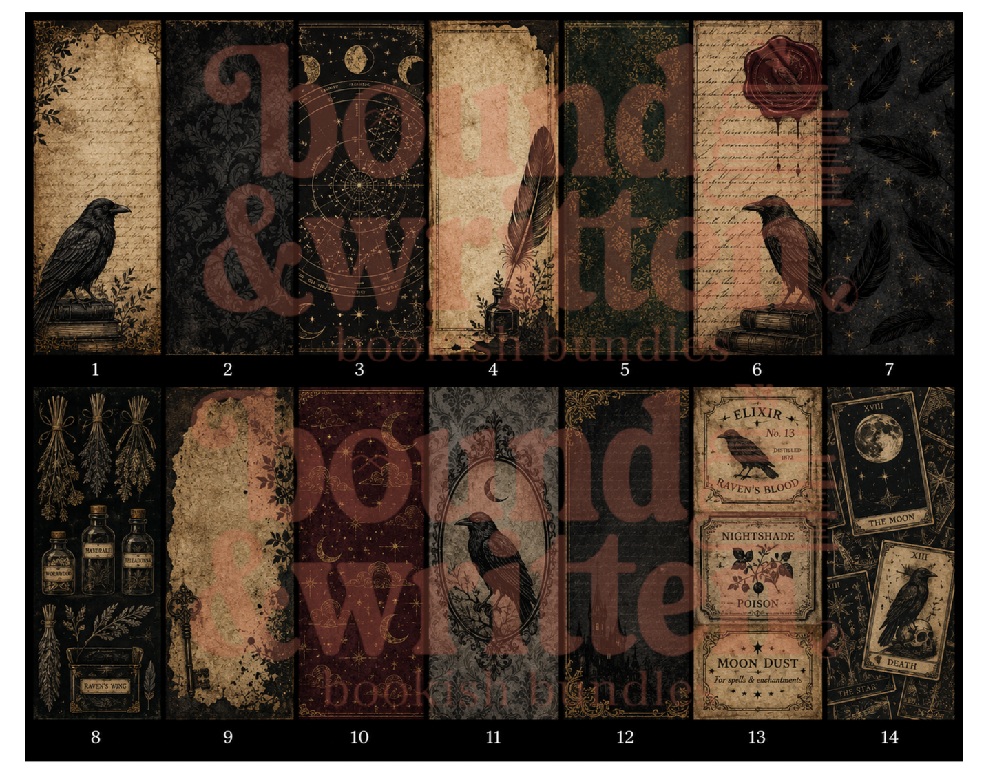 Ravens & Rituals Themed Paper Pack