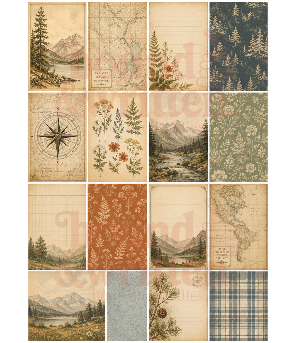 Sepia Horizons Themed Paper Pack