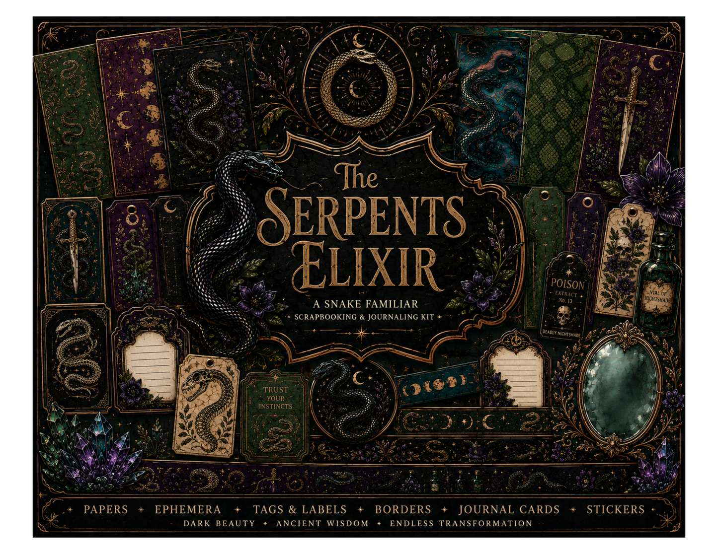 The Serpents Elixir Themed Paper Pack