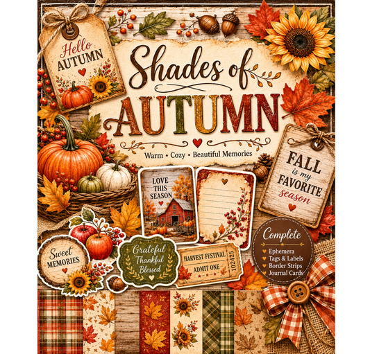 Shades of Autumn Themed Paper Pack