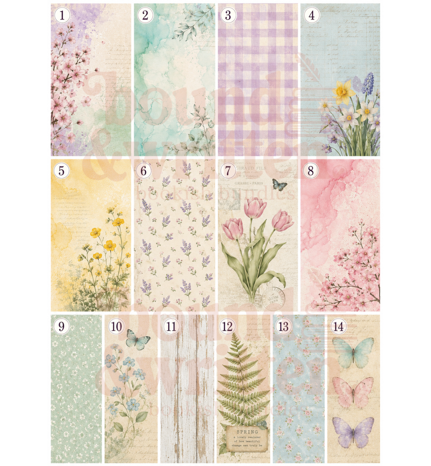 April Showers, May Blooms Themed Paper Pack