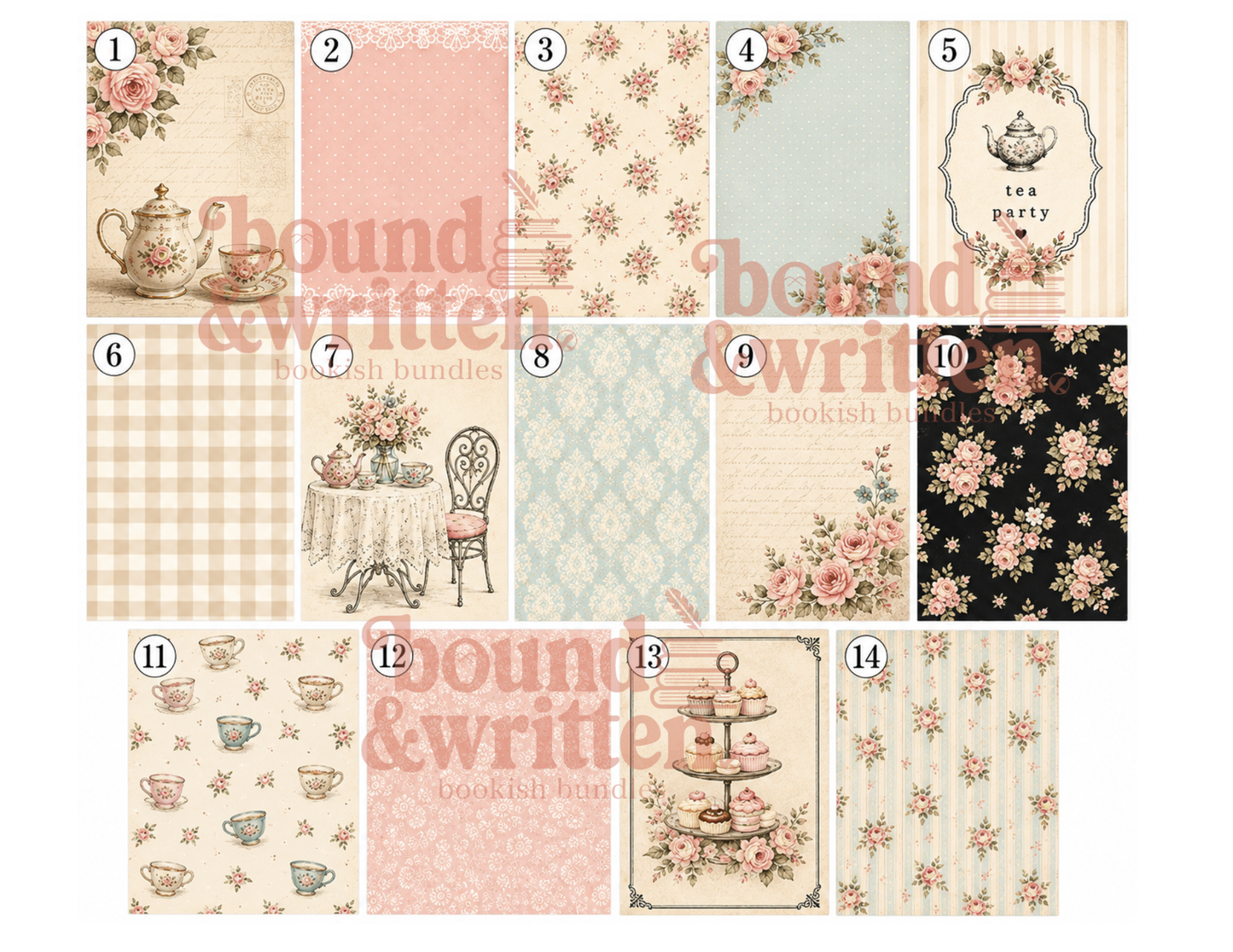 Tea Party Themed Paper Pack