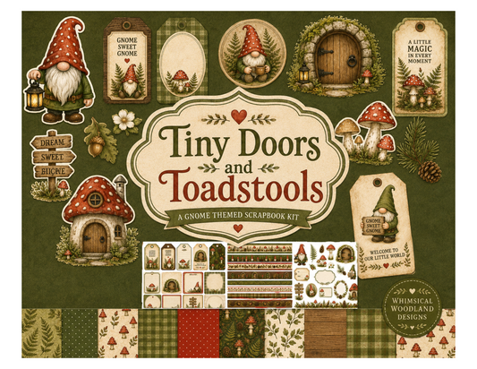 Tiny Doors and Toadstools Themed Paper Pack