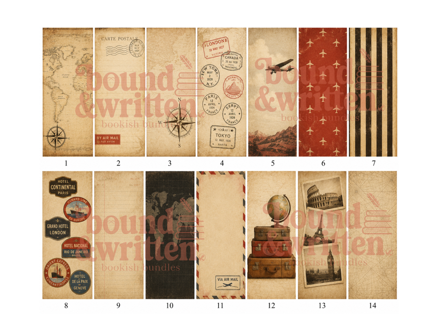 Vintage Adventure Themed Paper Pack
