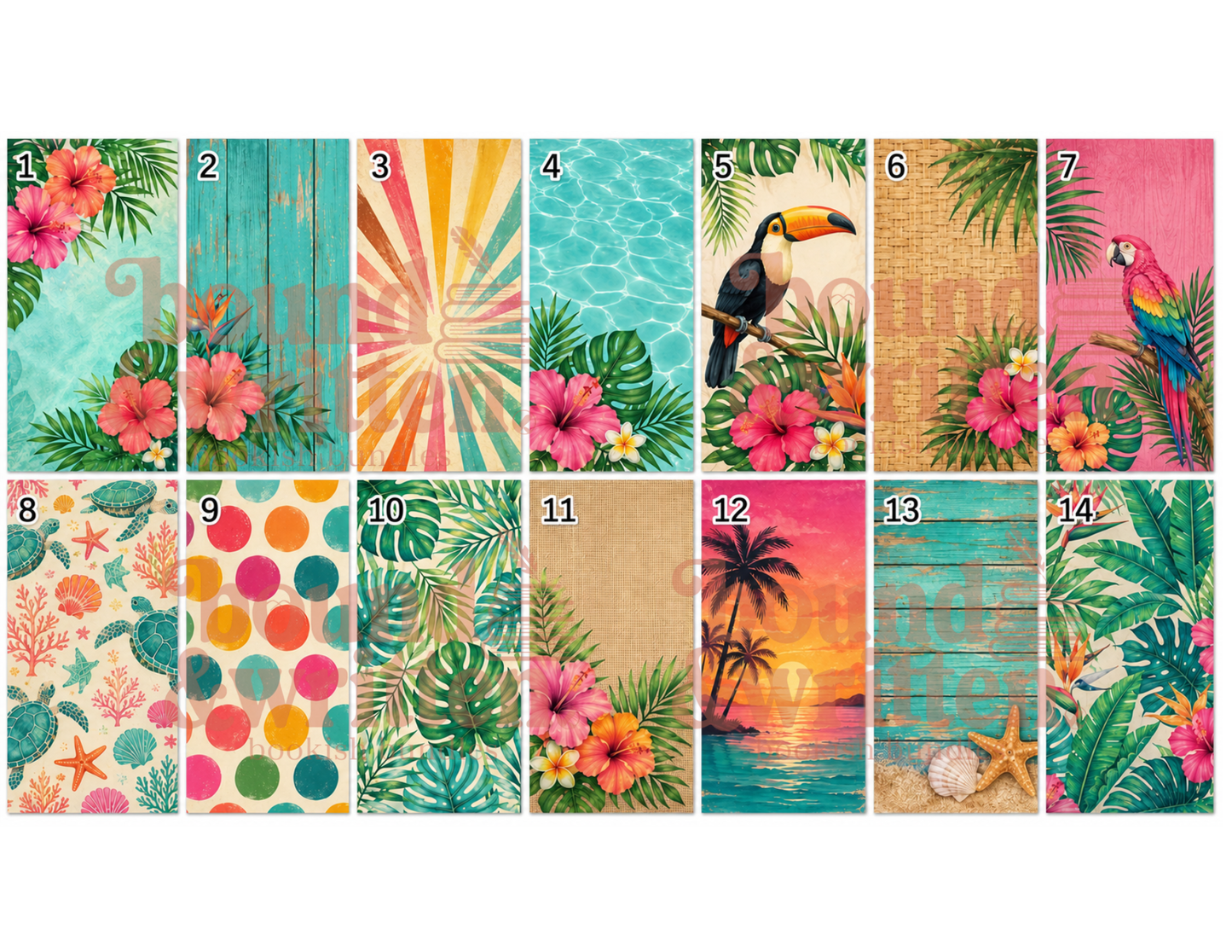 Tropical Paradise Themed Paper Pack
