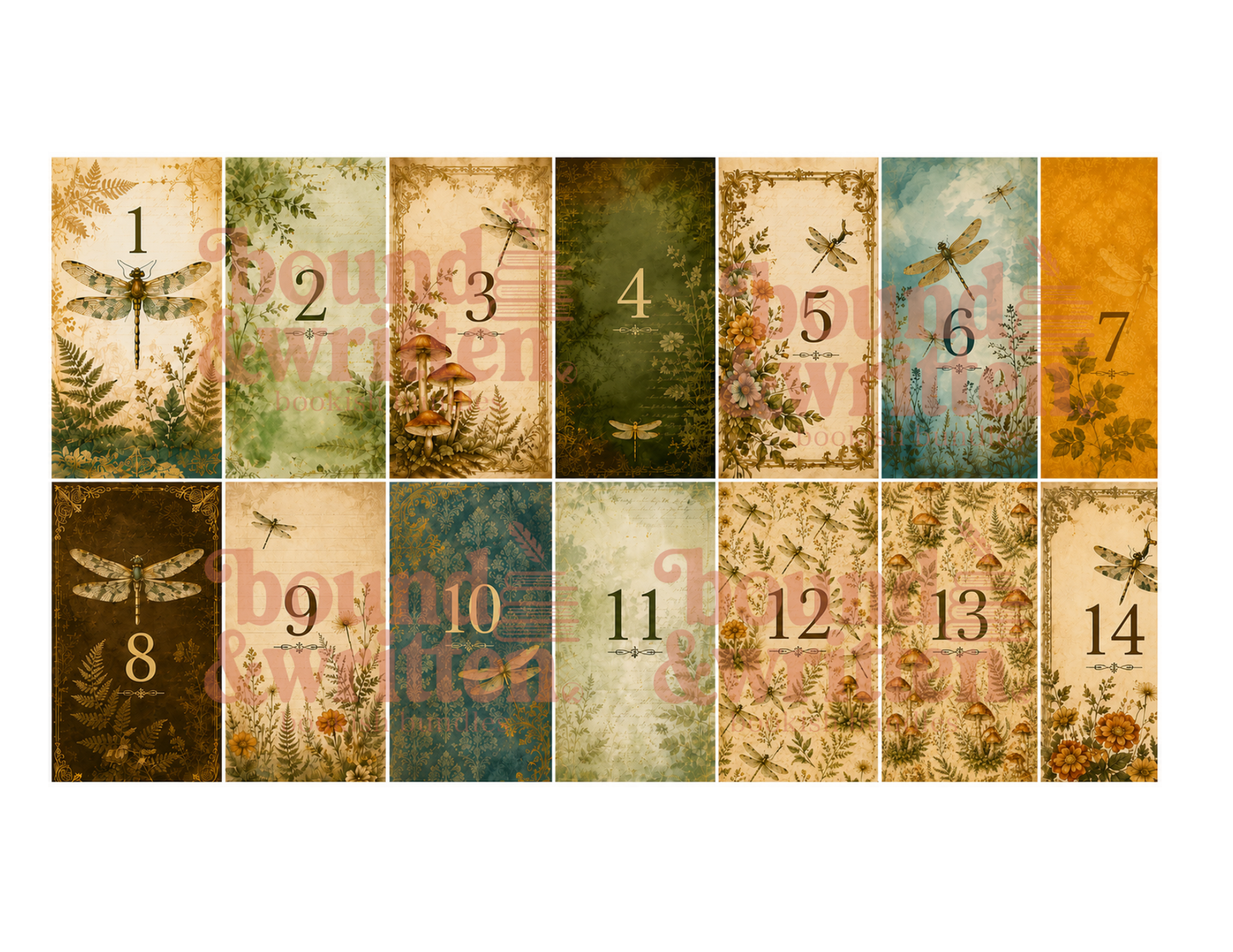 Wildflowers and Wings Themed Paper Pack