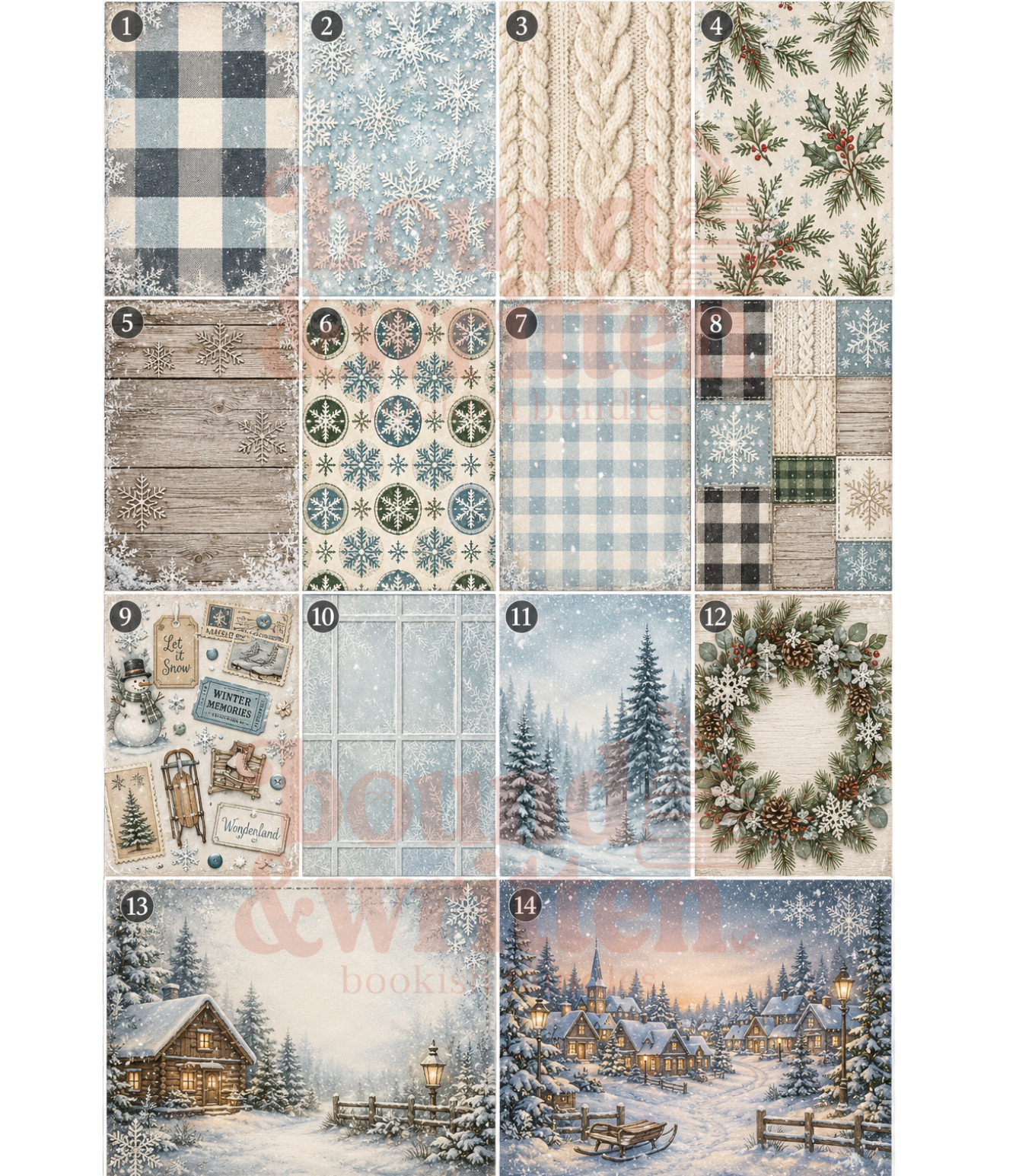 Winter Wonderland Themed Paper Pack